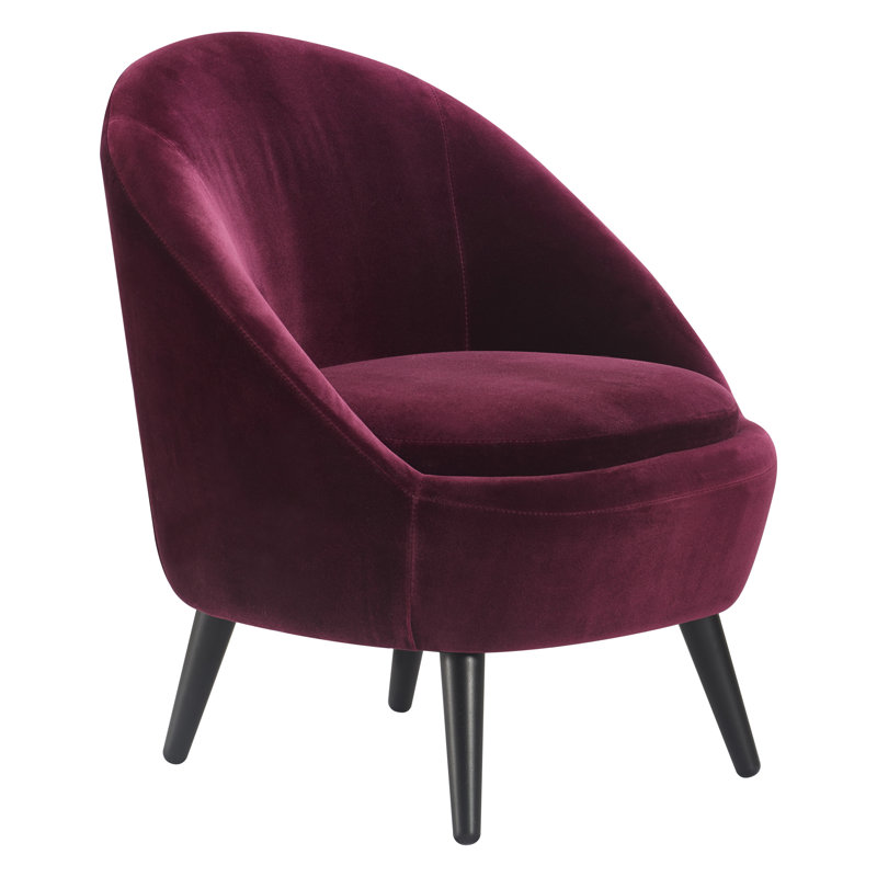 Elle Decor Nico Mid Century Modern Velvet Accent Chair and Ottoman Set Reviews Wayfair